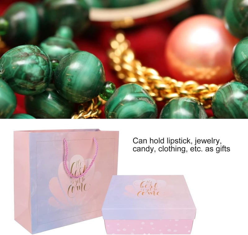 klarako Gift Box Set,Portable Exquisite Present Box Bag Elegant Paper Gift Bag for Wedding Valentine's Day Birthday Party - Image 3