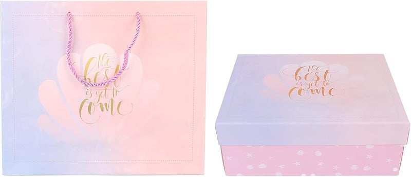 klarako Gift Box Set,Portable Exquisite Present Box Bag Elegant Paper Gift Bag for Wedding Valentine's Day Birthday Party - Image 1