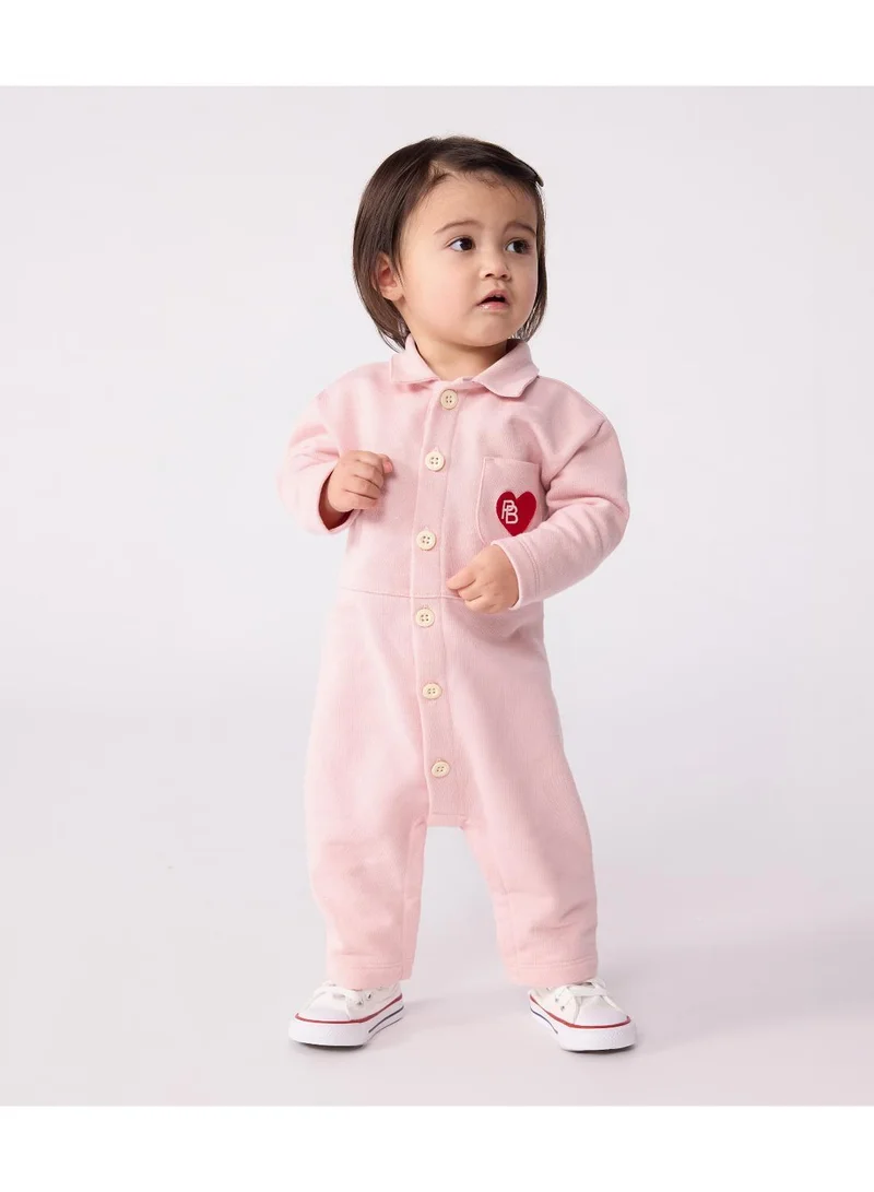 بيتي باتو بدلة أطفال قطنية طويلة سادة بأسلوب الأفرول