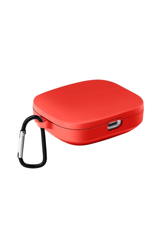 Case Cover For Xiaomi Redmi Buds 5 Shockproof TPU Earphone Protective Case with Hook Red