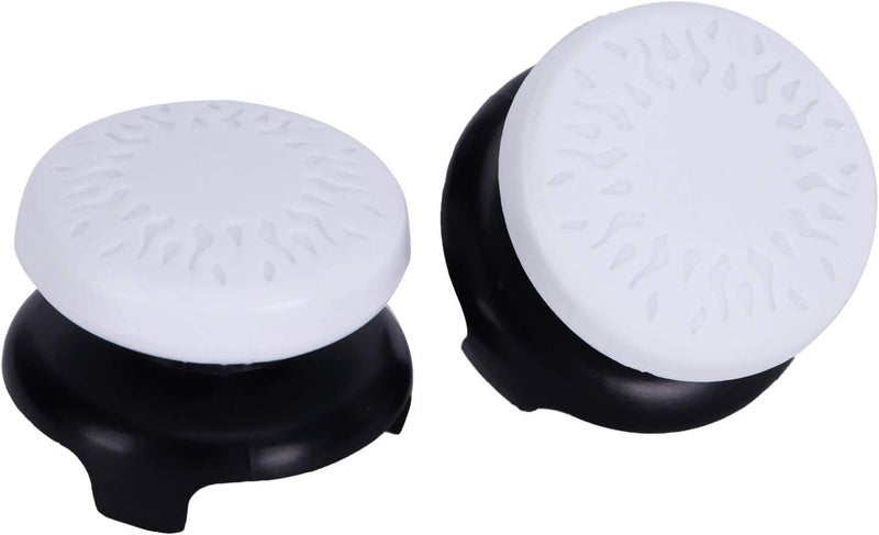 Ashata 2Pcs Thumbstick Extender for 3D Texture Thumb Grip Stick Joystick Thumbstick for Controller (White) - Image 5
