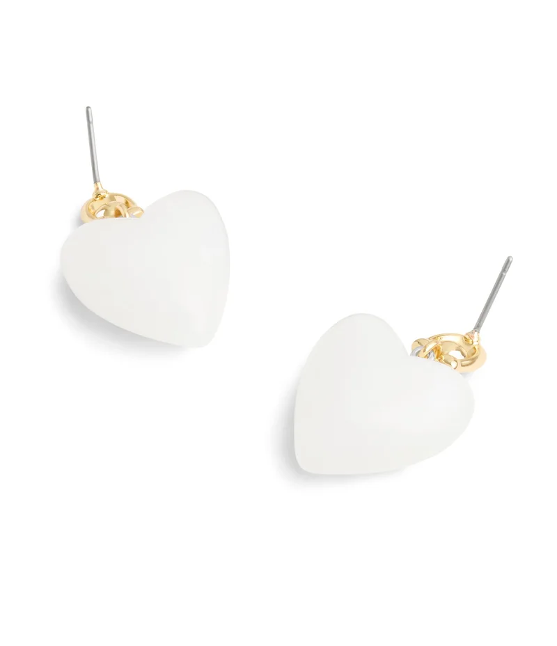 COACH Vintage Charms Signature Puffy Heart Drop Earrings