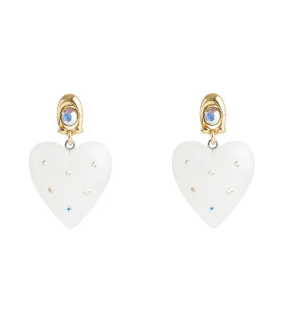 COACH Vintage Charms Signature Puffy Heart Drop Earrings