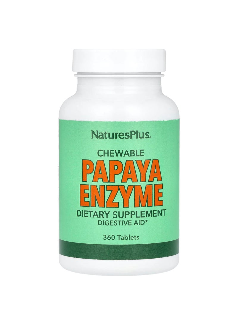 NaturesPlus Chewable Papaya Enzyme , 360 Tablets