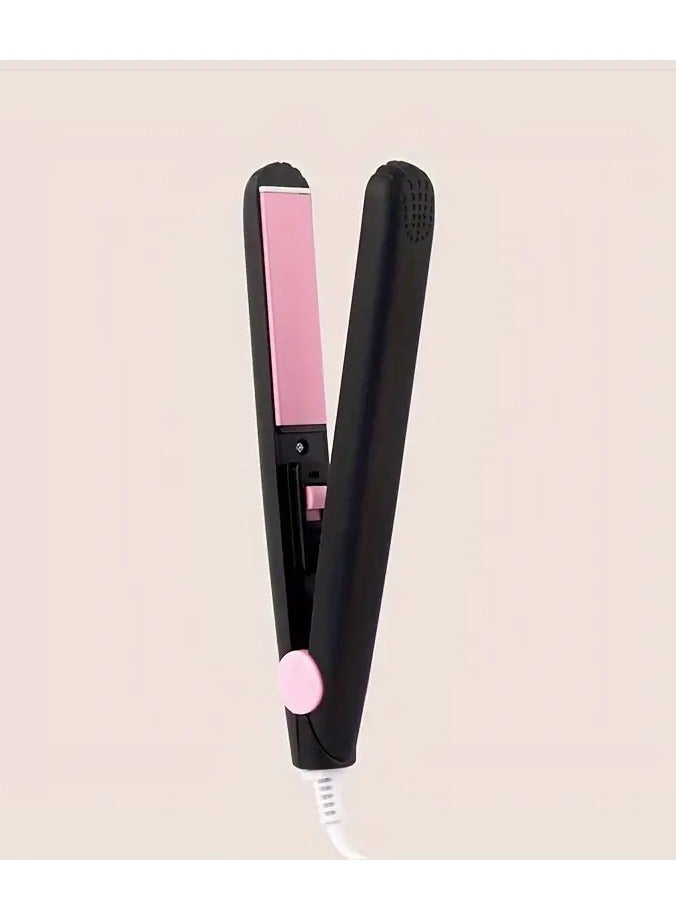 Goolsky 2-in-1 Ceramic Hair Straightener & Curler - Portable, Dual-Use Styling Tool with - Image 1