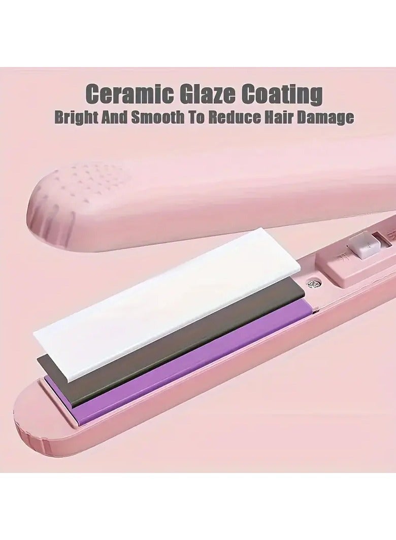 Goolsky 2-in-1 Ceramic Hair Straightener & Curler - Portable, Dual-Use Styling Tool with - Image 5