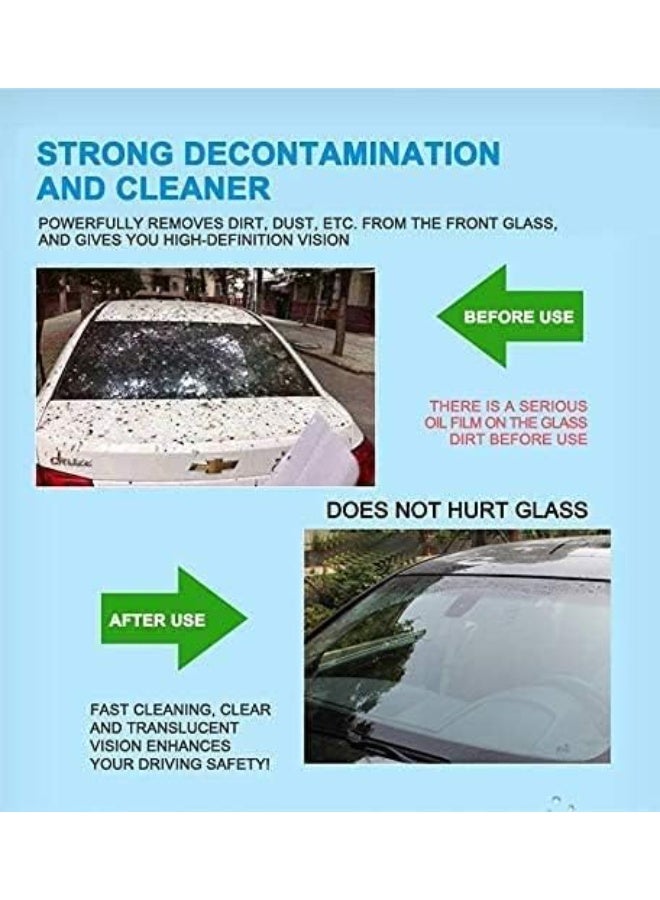 THE PACK Windshield Cleaner Tablets – 1 Tablet Makes 4 Liters of Windshield Cleaning Fluid, Powerful Car Glass Cleaner Dissolving Discs for Hard Stains, Clear Visibility & Precision Cleaning (10 Tablets) - Image 2