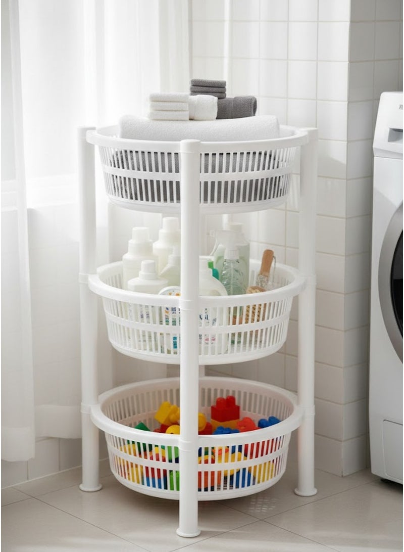 سي او أرماء حامل خضار بأرفف دائرية الشكل من 3 طبقات 60 *٣٣  سنتيمتر - Image 1