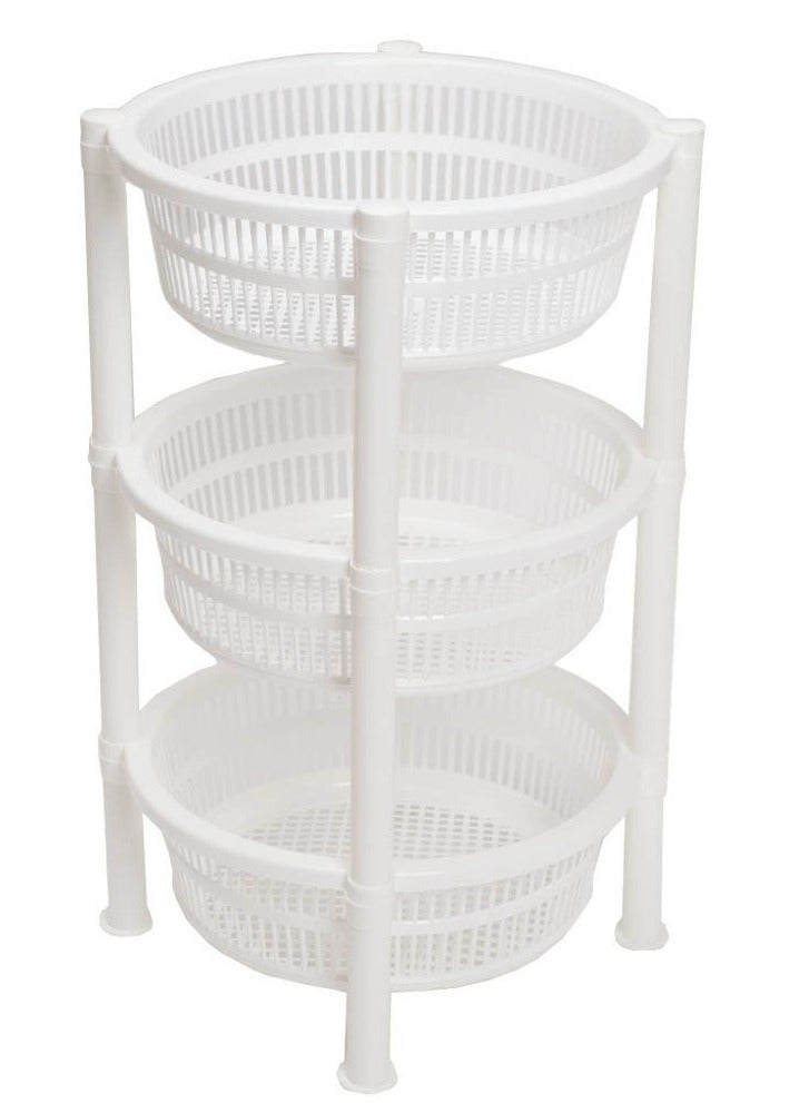 سي او أرماء حامل خضار بأرفف دائرية الشكل من 3 طبقات 60 *٣٣  سنتيمتر - Image 2