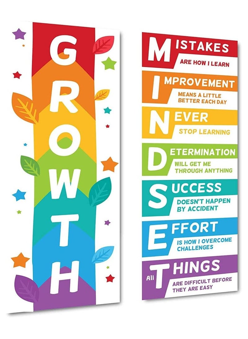 Classroom decorations posters of banners and posters printed with inspiring and mind-developing phrases, for the blackboard decor and the walls of the nursery, primary and middle school, printed on Up - Image 1