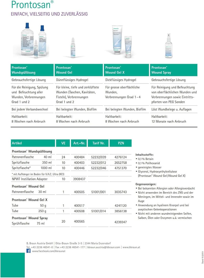 Prontosan 350ml Wound Irrigation Solution - Image 4