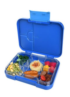 Arabest Children's Bento Lunch Box with 6 Compartments - Leak Proof Lunch Box for Boys, Girls, BPA-Free, Microwave Dishwasher Safe, Lunch Box for School (Blue)  - Image 2