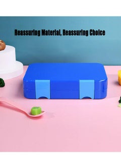 Arabest Children's Bento Lunch Box with 6 Compartments - Leak Proof Lunch Box for Boys, Girls, BPA-Free, Microwave Dishwasher Safe, Lunch Box for School (Blue)  - Image 5