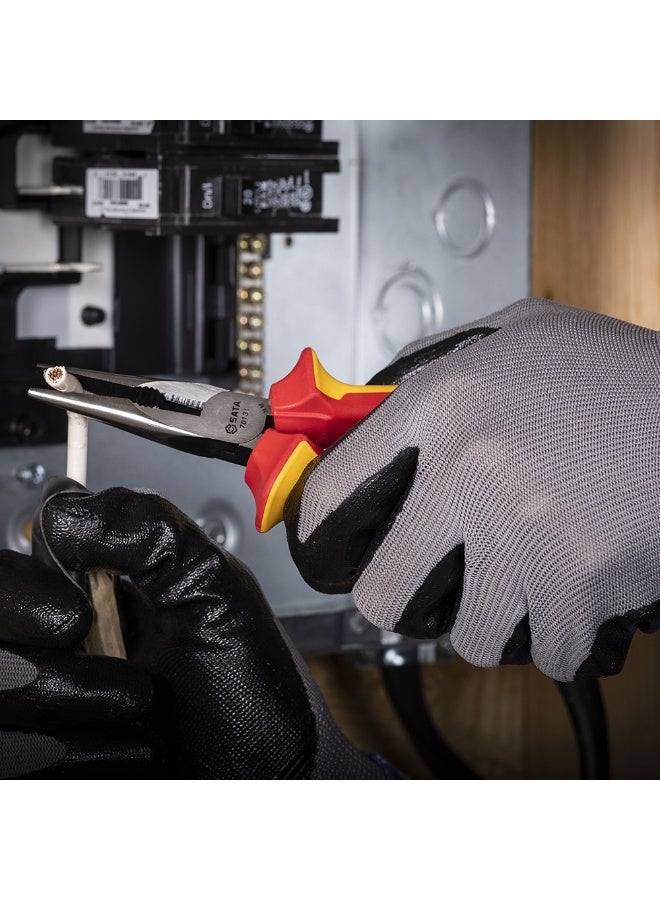 SATA GL70131 VDE Insulated Long Nose Pliers 6" - Image 5