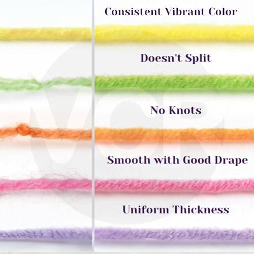 VCR 4ply Flamingo Pink Yarn, 100 Grams Hank, 190 Meters Length, Acrylic Ball for Crochet and Knitting, Soft Crosia Threads, Pack of 1 Yarn, Suitable for DIY Crafts - Image 4