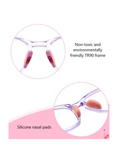 RATSAW Anti-Blue Light Blocking Glasses Kids Anti Glare Eyestrain UV TV Phone Children Silicone Safety Eyewear for Boys and Girls Age 3-12  - Image 2