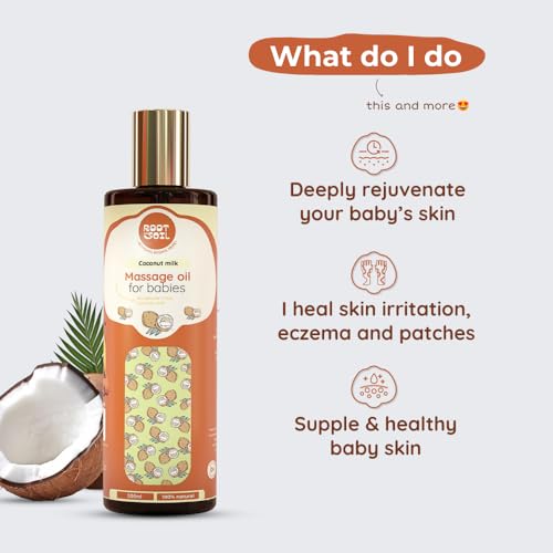 ROOT and SOIL Baby Massage Oil Classic — 200ml Refill Pack | Fresh Coconut Milk | Best Value for Loyal Customers | 0+ Months | 100% Natural & Herbal | Mineral Oil Free | No Preservatives - Image 5