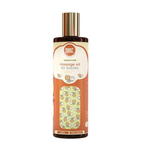 ROOT and SOIL Baby Massage Oil Classic — 200ml Refill Pack | Fresh Coconut Milk | Best Value for Loyal Customers | 0+ Months | 100% Natural & Herbal | Mineral Oil Free | No Preservatives - Image 1