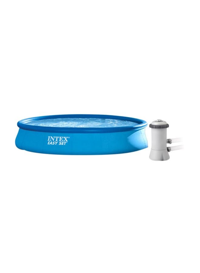 INTEX Easy Pool with filter pump 457x84cm |Material PVC Age 6+ Years Self Assembly - Image 1