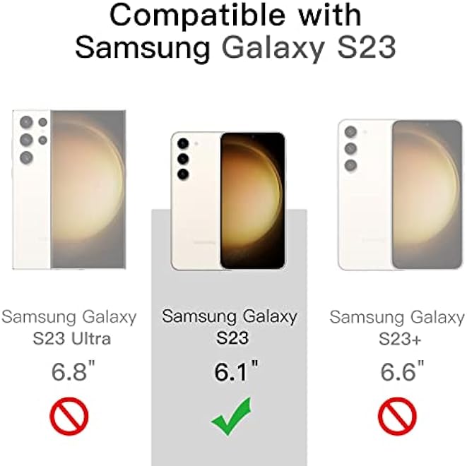 JETech Case for Samsung Galaxy S23 5G 61Inch NonYellowing Shockproof Bumper Protective Phone Cover AntiScratch Hard PC Back Clear - Image 2