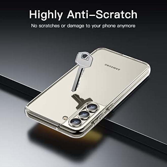 JETech Case for Samsung Galaxy S23 5G 61Inch NonYellowing Shockproof Bumper Protective Phone Cover AntiScratch Hard PC Back Clear - Image 4