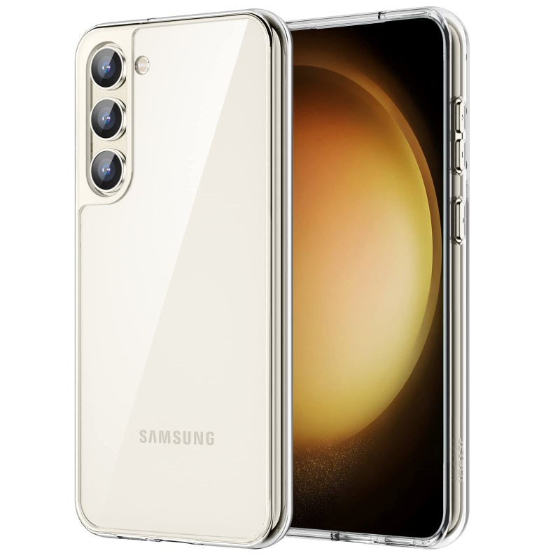 JETech Case for Samsung Galaxy S23 5G 61Inch NonYellowing Shockproof Bumper Protective Phone Cover AntiScratch Hard PC Back Clear - Image 1