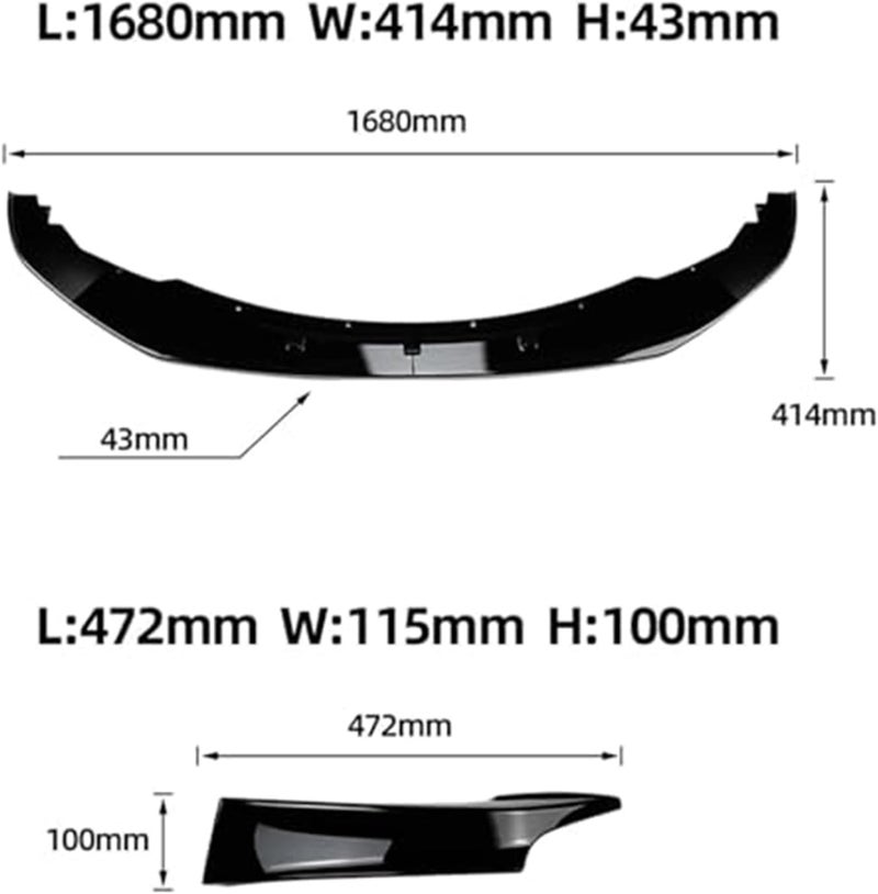 Wivplex Front Splitter Side Spoiler for BMW 1 Series F20 F21 - Image 4
