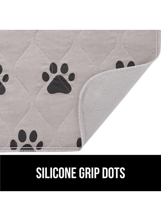 Gorilla Grip - Gorilla Grip Washable Puppy Pads, 40x26 Pack of 2, Slip Resistant Dog Crate Mat, Waterproof Cloth Pee Pad for Training Puppies in Playpen, Reusable Pet Incontinence Blanket, Protects Sofa, Furniture - Image 1