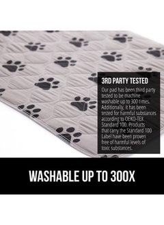Gorilla Grip Gorilla Grip Washable Puppy Pads, 40x26 Pack of 2, Slip Resistant Dog Crate Mat, Waterproof Cloth Pee Pad for Training Puppies in Playpen, Reusable Pet Incontinence Blanket, Protects Sofa, Furniture  - Image 5