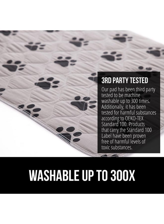 Gorilla Grip - Gorilla Grip Washable Puppy Pads, 40x26 Pack of 2, Slip Resistant Dog Crate Mat, Waterproof Cloth Pee Pad for Training Puppies in Playpen, Reusable Pet Incontinence Blanket, Protects Sofa, Furniture - Image 1