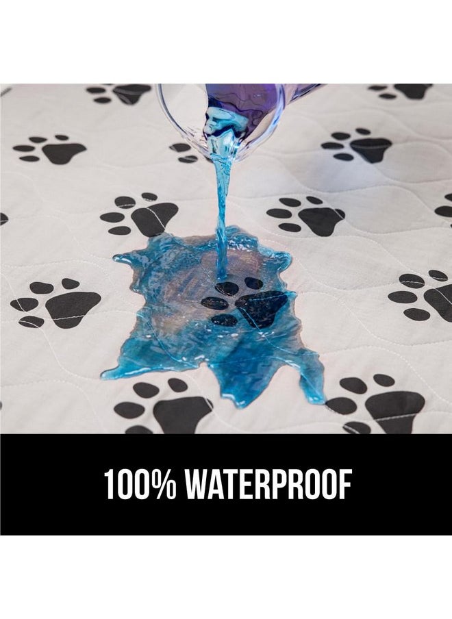 Gorilla Grip - Gorilla Grip Washable Puppy Pads, 40x26 Pack of 2, Slip Resistant Dog Crate Mat, Waterproof Cloth Pee Pad for Training Puppies in Playpen, Reusable Pet Incontinence Blanket, Protects Sofa, Furniture - Image 1