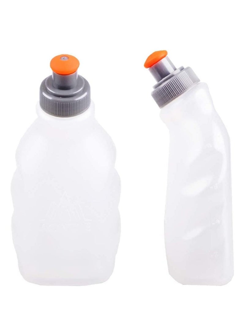 Generic Running Hydration Bottle Leakproof Water Bottles BPA Free Flask Leakproof for Running Hydration Belt  Packs 250 mL for Triathlon Marathon Hiking Cycling Climbing Runner Trial Race (1pcs)  - Image 1