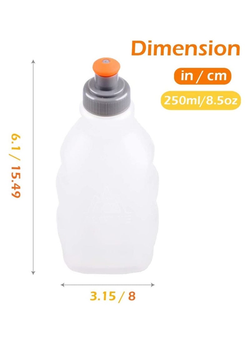 Generic Running Hydration Bottle Leakproof Water Bottles BPA Free Flask Leakproof for Running Hydration Belt  Packs 250 mL for Triathlon Marathon Hiking Cycling Climbing Runner Trial Race (1pcs)  - Image 5