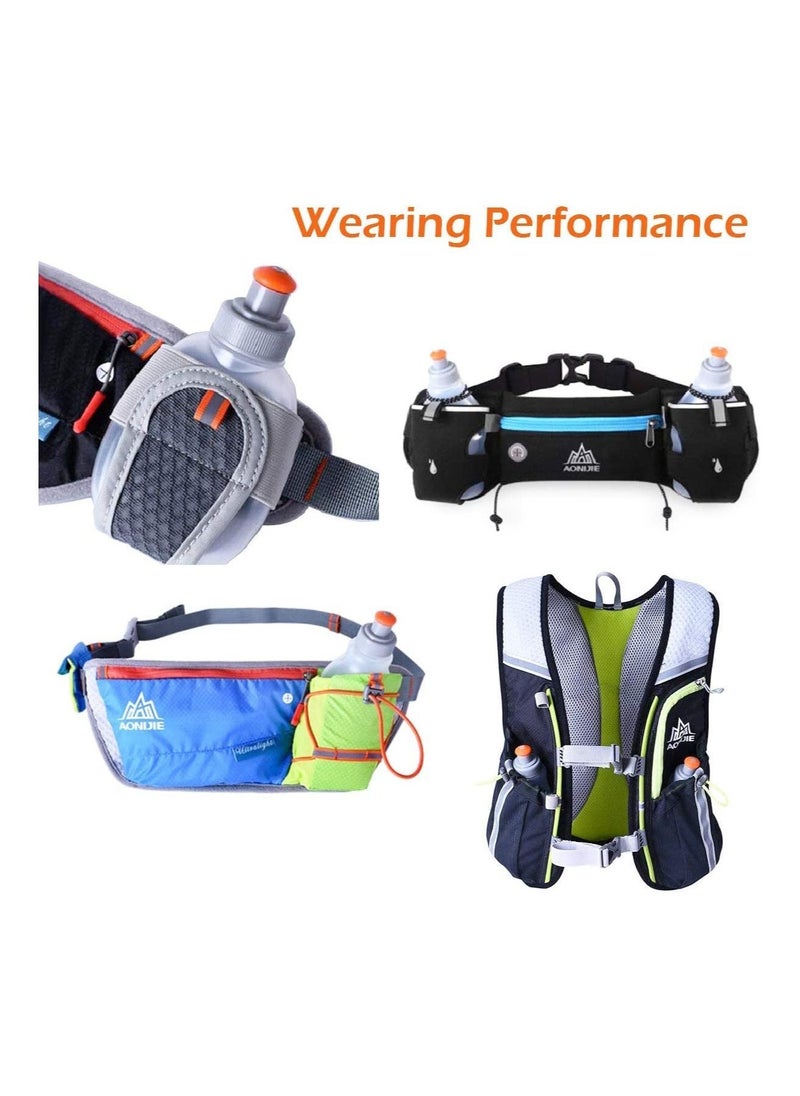 Generic Running Hydration Bottle Leakproof Water Bottles BPA Free Flask Leakproof for Running Hydration Belt  Packs 250 mL for Triathlon Marathon Hiking Cycling Climbing Runner Trial Race (1pcs)  - Image 4