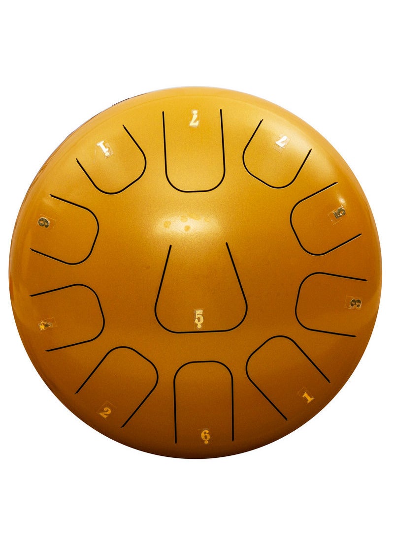 Generic Spirit Drum Childrens Hand Drum Adult Hand Disc Percussion Instrument Forget Worry Sound Making Fun Interactive Golden 8-inch 11 tone 