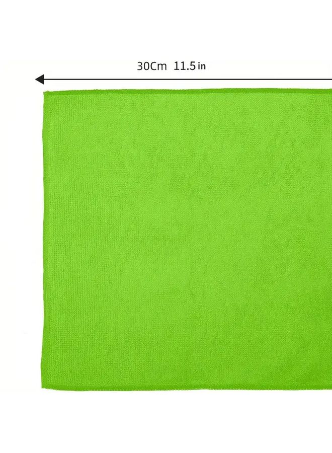 Microfiber Kitchen Cleaning Cloth 30x30cm 1 Pack Random Color Polyester Multipurpose Towel For Home And Car - Image 3