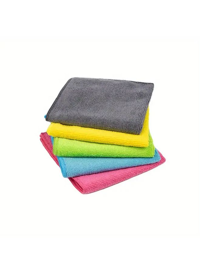 Microfiber Kitchen Cleaning Cloth 30x30cm 1 Pack Random Color Polyester Multipurpose Towel For Home And Car - Image 1