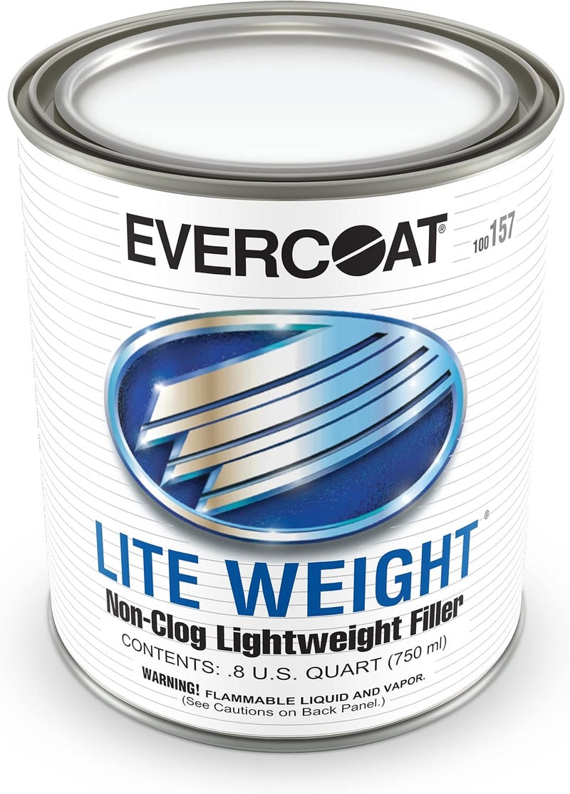 Evercoat Lite Weight Body Filler - Clog-Free Body Filler for Aluminum, Fiberglass & More - 25.36 Fl Oz - Image 1