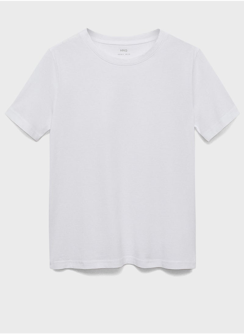 MANGO - Crew Neck T-Shirt - Image 1