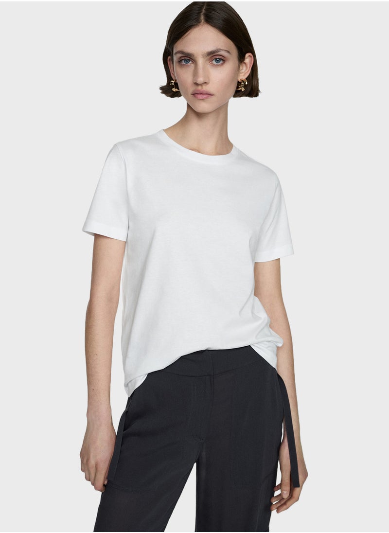 MANGO - Crew Neck T-Shirt - Image 1