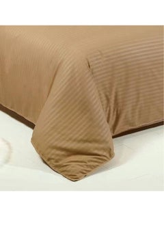 LIMOS Bed Sheet Set 100% Soft Brushed Cotton Duvetcover Fitted Sheet and 4 Matching Pillowcase 6Pcs(Mustard)  - Image 2