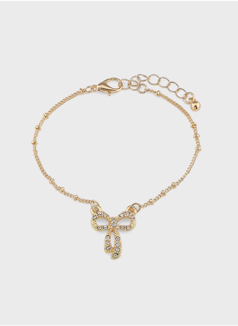 Ginger Bow Charm Bracelet  - Image 1