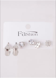 3 pairs earring set in different styles (hashtag) - pzsku/ZE9FEDB6103D865B69A9CZ/45/_/1729438422/14368e46-d530-43cb-8fc2-b78b4bdbede2