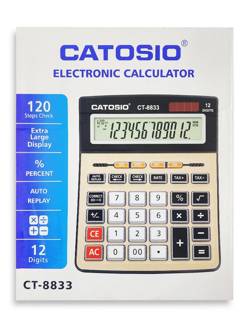 Generic Scientific Calculator CT-8833 Black , With Large Display  - Image 2