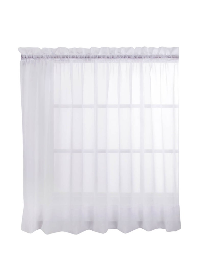 Stylemaster Stylemaster Elegance Sheer Voile Panel 60 x 63 White 