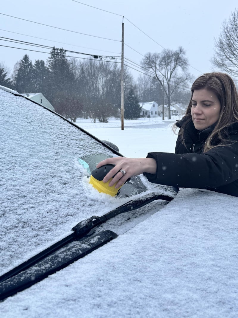 FREEZE2TRIM Tactical Ice Scraper Electric Scrapers for Car Windshield with Motorized Rotating Disc Rechargeable Cordless Scratch Free Best Ice Scrapper & Snow Remover Tool for Winter Driving - Image 2
