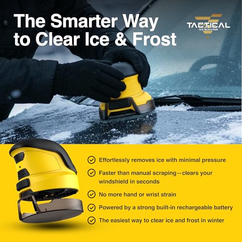 FREEZE2TRIM Tactical Ice Scraper Electric Scrapers for Car Windshield with Motorized Rotating Disc Rechargeable Cordless Scratch Free Best Ice Scrapper & Snow Remover Tool for Winter Driving - Image 5