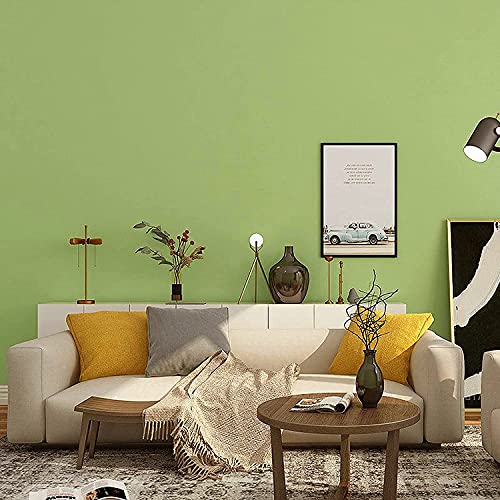 HOMEMATES Self-Adhesive Wallpaper Waterproof Old Furniture Vinyl Stickers Wooden Door Wardrobe Desktop PVC Wall Papers 45 X 304 CM- (Green Matte) - Image 1
