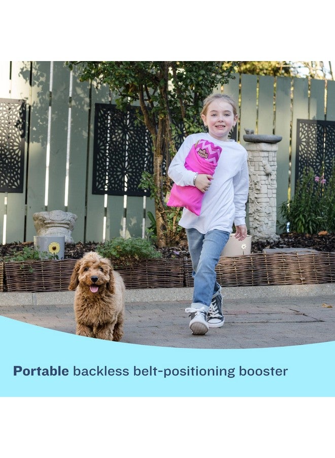 Bubblebum Booster Car Seat, Inflatable Booster Seat for Kids, Travel Carseat, Backless Portable Child Safety Seats for Car, Inflatable Seats for Cars 40-100 lbs, for 4 Year Old + Toddler, Kid - Pink - Image 2