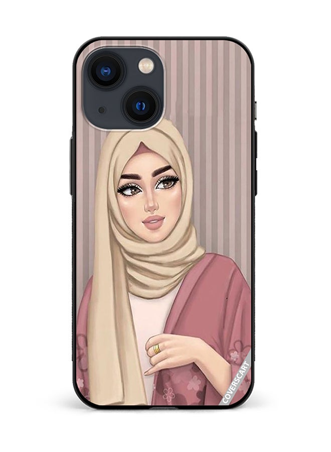 COVERSCART Protective Case Cover For Apple iPhone 13 Mini Girl Design Multicolour